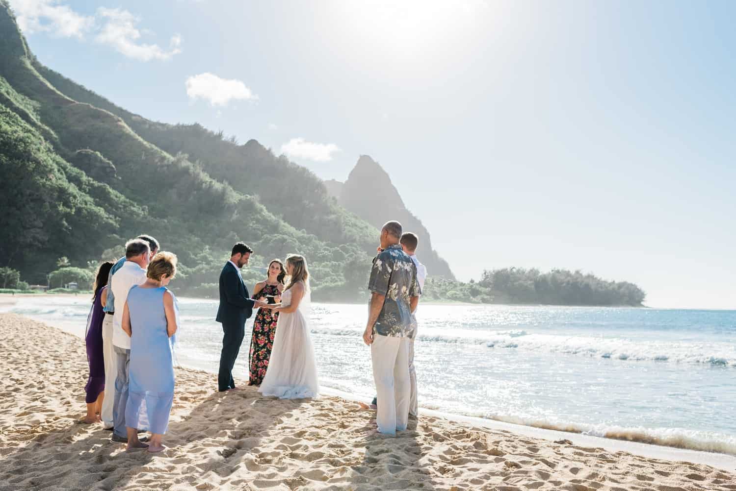 Kauai Elopement Photographer - Tunnels Beach Wedding