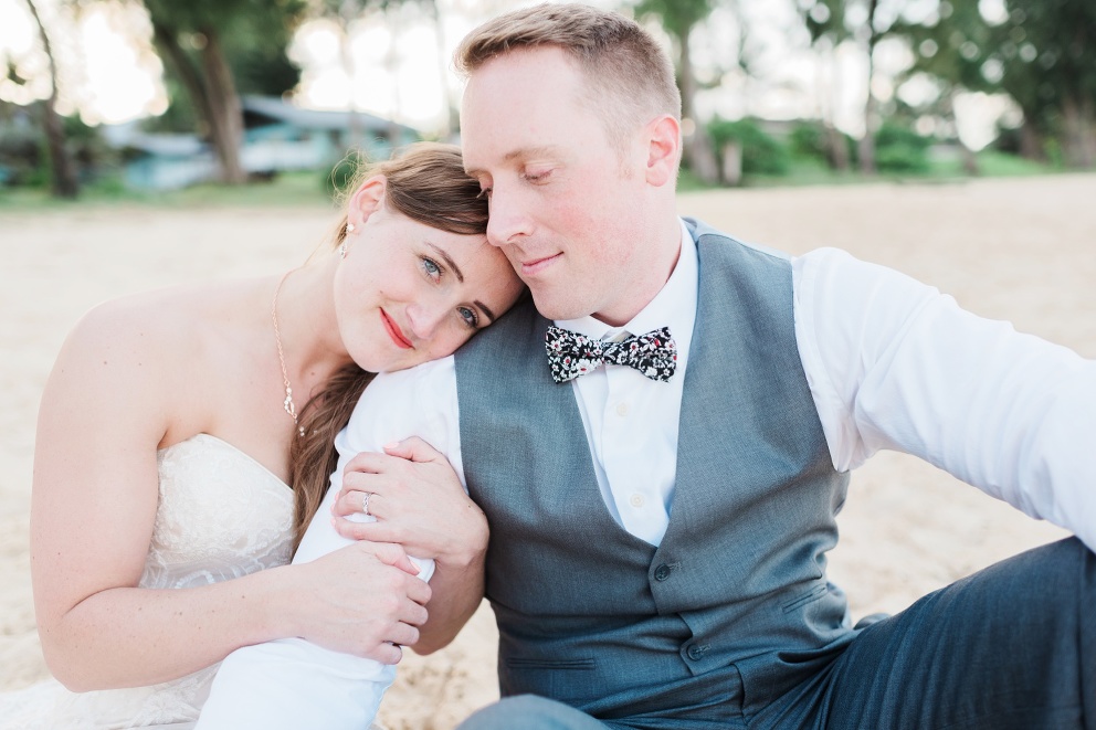 Kristal Sean - Waimanalo Bay Beach Elopement on Oahu 