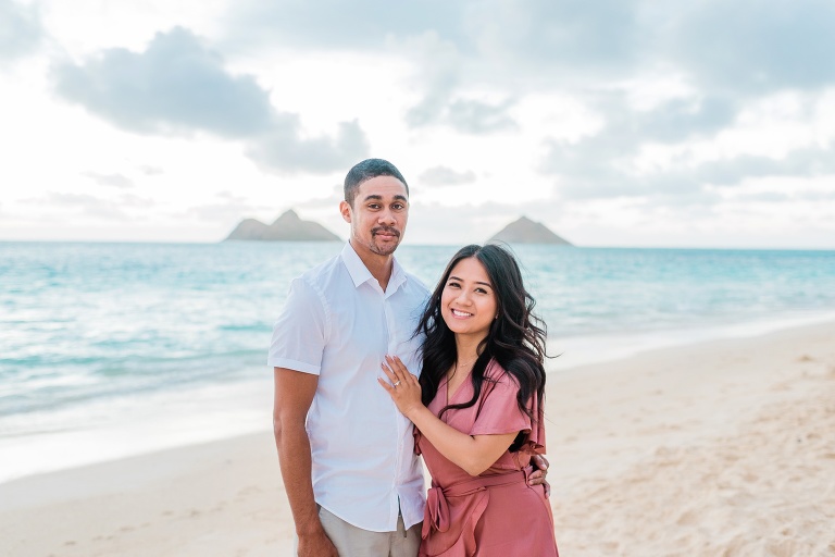 Maria Lanikai Beach Engagement Photography On Oahu