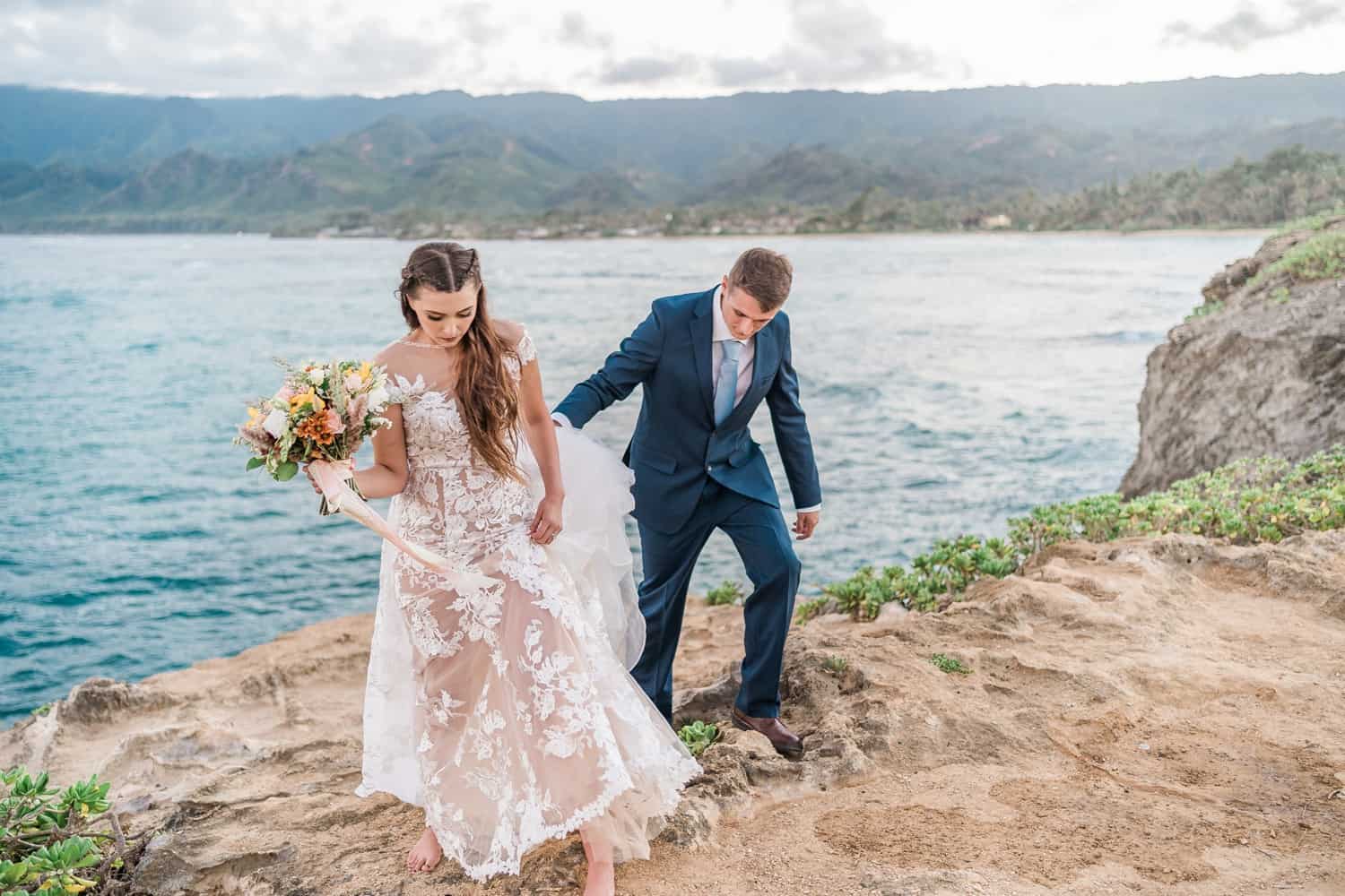 adventure elopement photographer hawaii