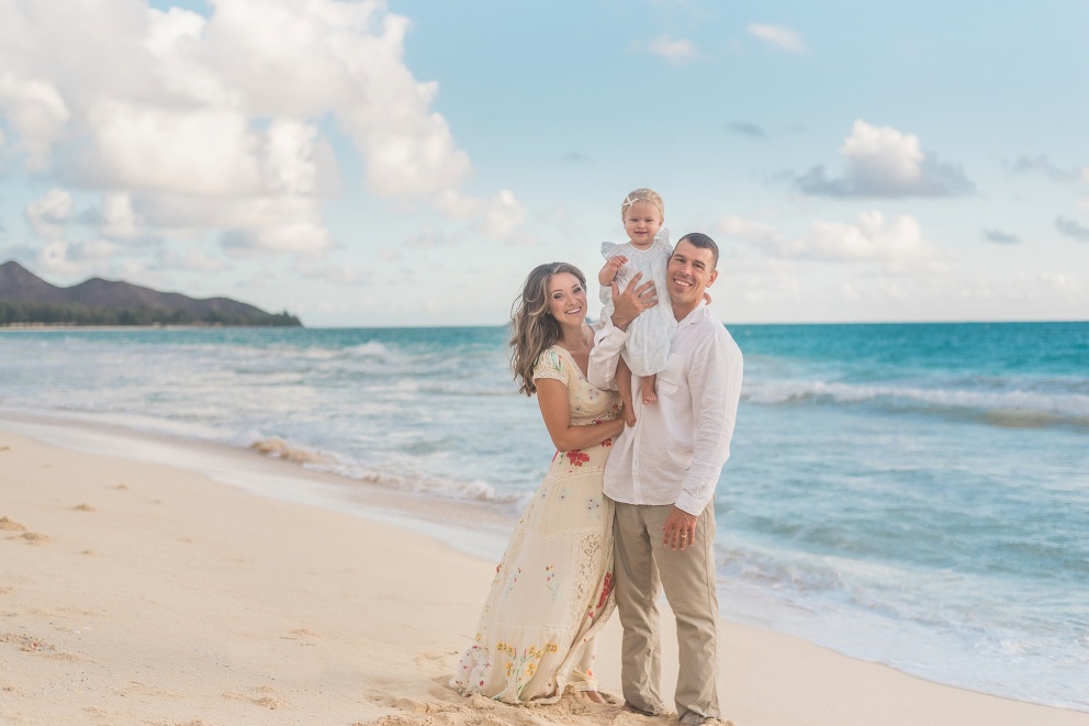 Oahu Sunrise Family Photography - Bellows Beach - Rae Marshall Photography