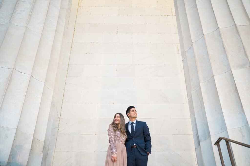 lincoln memorial engagement photographer