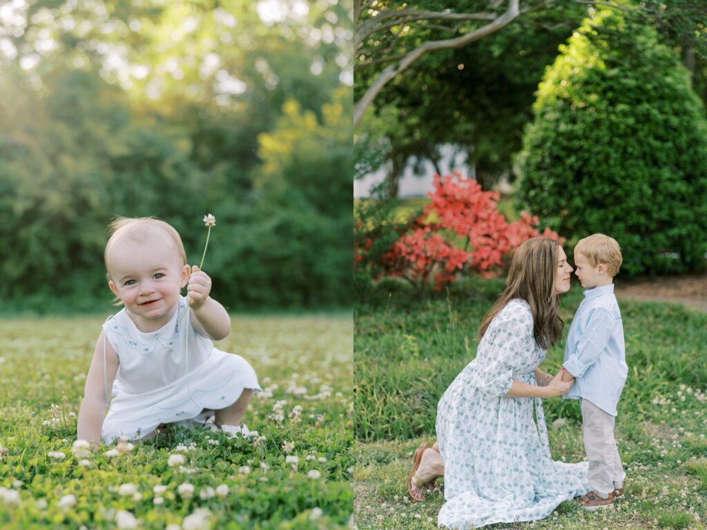 historic oak view county park family photoshoot in raleigh with photographer Rae Marshall