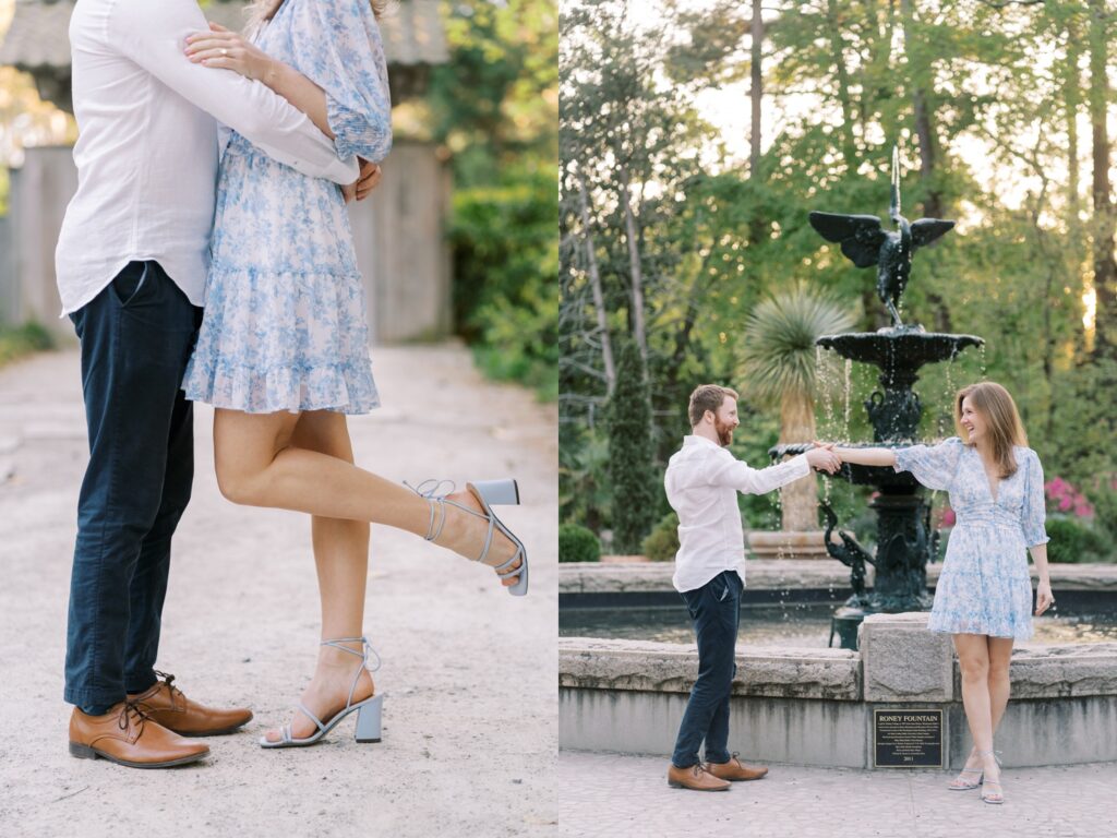 duke gardens engagement photography rae marshall