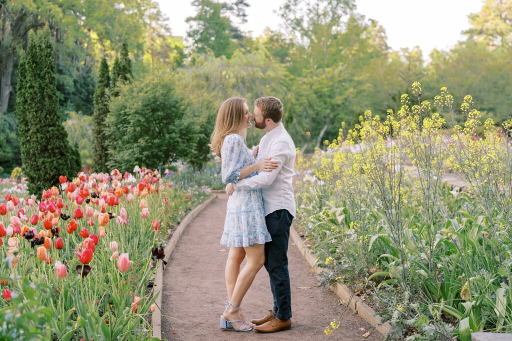 duke gardens engagement photography rae marshall