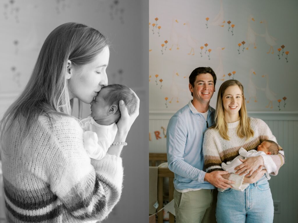 raleigh newborn photographer in home chapel hill