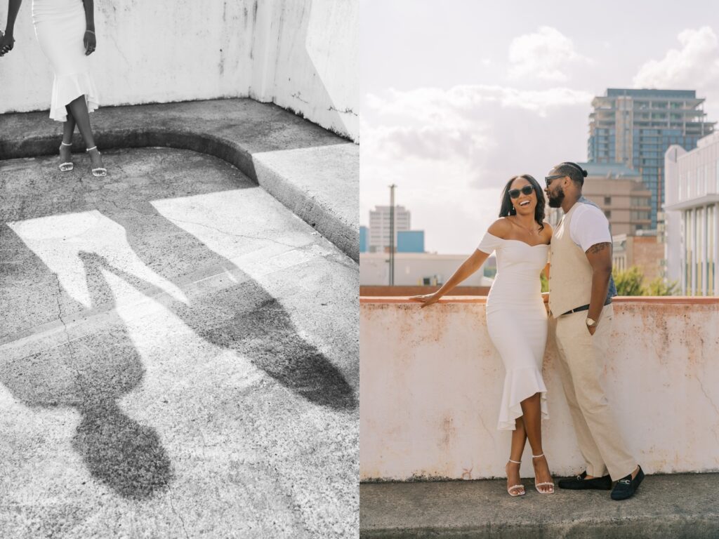 downtown durham engagement session by photographer Rae Marshall in Raleigh, NC