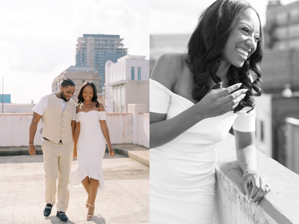 downtown durham engagement session by photographer Rae Marshall in Raleigh, NC