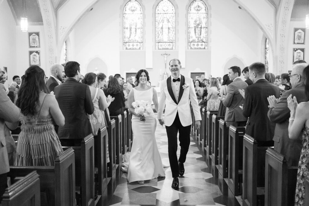 sacred heart church wedding ceremony wedding day raleigh photography