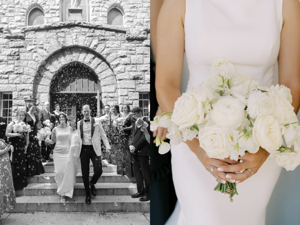 sacred heart church wedding ceremony wedding day raleigh photography